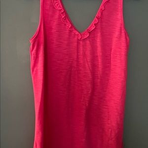 Lilly Pulitzer hot pink top. EUC